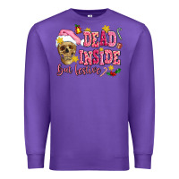 Purple dead inside but festive Premium Sweatshirt - AdoDesignShop