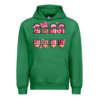 Emerald custom name valentine's day school pencils Urban Hoodie - MaliasSmallBusiness
