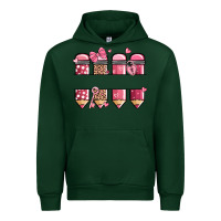 Forest Green custom name valentine's day school pencils Urban Hoodie - MaliasSmallBusiness