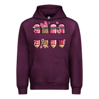 Mauve Wine custom name valentine's day school pencils Urban Hoodie - MaliasSmallBusiness