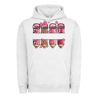Pigment Lunar Rock custom name valentine's day school pencils Urban Hoodie - MaliasSmallBusiness