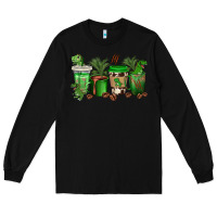 Black t  rex coffee cups Long Sleeve Tee - texasbilliewilder