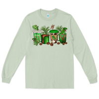 Matcha t  rex coffee cups Long Sleeve Tee - texasbilliewilder