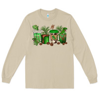 Mushroom t  rex coffee cups Long Sleeve Tee - texasbilliewilder