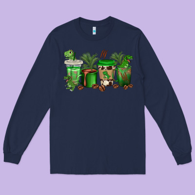 Long Sleeve Tee t  rex coffee cups