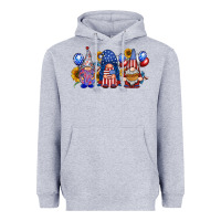 Heather Grey america gnomes Heavyweight Hoodie - RacoonDesign
