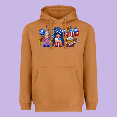 America Gnomes Heavyweight Hoodie Designed By Racoondesign