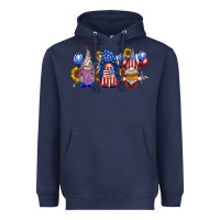 Navy america gnomes Heavyweight Hoodie - RacoonDesign