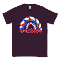 Plum America rainbow Classic Tee - texasbilliewilder