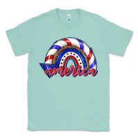 Seafoam America rainbow Classic Tee - texasbilliewilder