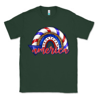 Sports Green America rainbow Classic Tee - texasbilliewilder