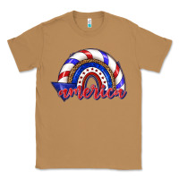 Toasted Coconut America rainbow Classic Tee - texasbilliewilder