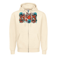 Mom American Football Zipper Hoodie | Teevron