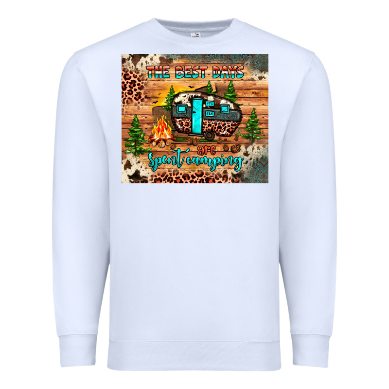 The Best Days Are Spent Camping Premium Sweatshirt by JahusDesignShop | Teevron