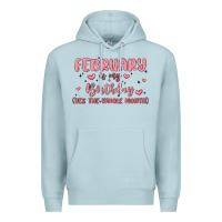 Blue Mist february is my birthday yes the whole month malia Premium Hoodie - MaliasSmallBusiness