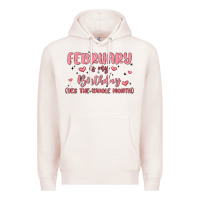 Pale Pink february is my birthday yes the whole month malia Premium Hoodie - MaliasSmallBusiness