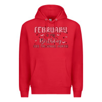 Red february is my birthday yes the whole month malia Premium Hoodie - MaliasSmallBusiness
