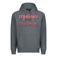 Rock february is my birthday yes the whole month malia Premium Hoodie - MaliasSmallBusiness