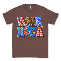 Chestnut America with lightning bolt Classic Tee - texasbilliewilder