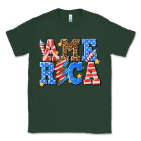 Sports Green America with lightning bolt Classic Tee - texasbilliewilder