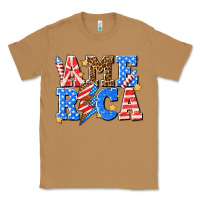 Toasted Coconut America with lightning bolt Classic Tee - texasbilliewilder