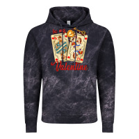 Cloud Black be my valentine with playing cards and key Vintage Hoodie - AdoDesignShop