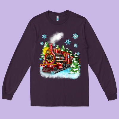 Long Sleeve Tee christmas polar express