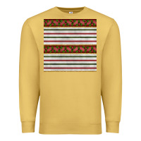 Antique Gold christmas mistletoe and stripes seamless pattern Premium Sweatshirt - BundleAndBundleShop