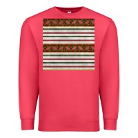Cardinal christmas mistletoe and stripes seamless pattern Premium Sweatshirt - BundleAndBundleShop
