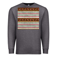 Charcoal Heather christmas mistletoe and stripes seamless pattern Premium Sweatshirt - BundleAndBundleShop