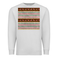 Dove Grey christmas mistletoe and stripes seamless pattern Premium Sweatshirt - BundleAndBundleShop