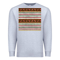 Heather Grey christmas mistletoe and stripes seamless pattern Premium Sweatshirt - BundleAndBundleShop