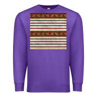 Purple christmas mistletoe and stripes seamless pattern Premium Sweatshirt - BundleAndBundleShop