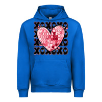 Cobalt xoxo heart valentine's day Urban Hoodie - MaliasSmallBusiness