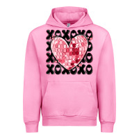 Fuchsia Pink xoxo heart valentine's day Urban Hoodie - MaliasSmallBusiness