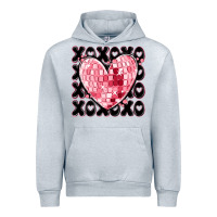 Heather Grey xoxo heart valentine's day Urban Hoodie - MaliasSmallBusiness