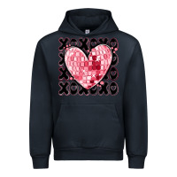 Navy xoxo heart valentine's day Urban Hoodie - MaliasSmallBusiness