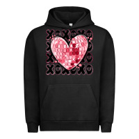 Pigment Black xoxo heart valentine's day Urban Hoodie - MaliasSmallBusiness