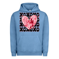 Xoxo Heart Valentine's Day Urban Hoodie | Teevron