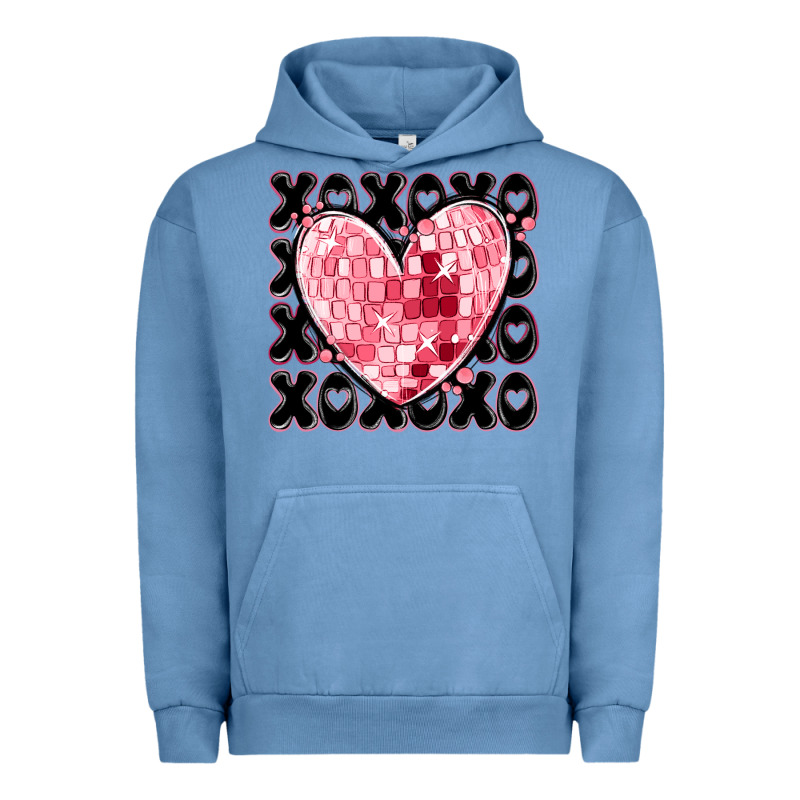 Xoxo Heart Valentine's Day Urban Hoodie by MaliasSmallBusiness | Teevron