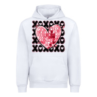 White xoxo heart valentine's day Urban Hoodie - MaliasSmallBusiness