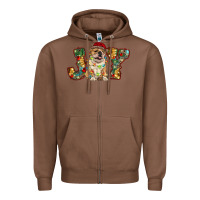 Chestnut bulldog christmas joy Zipper Hoodie - RanaPortraitStore