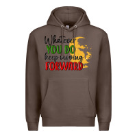 Coffee whatever you do keep moving forward martin luther Premium Hoodie - MaliasSmallBusiness