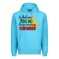 Ocean Blue whatever you do keep moving forward martin luther Premium Hoodie - MaliasSmallBusiness