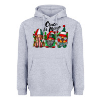 Heather Grey cinco de mayo mexican flag gnomes Heavyweight Hoodie - RacoonDesign