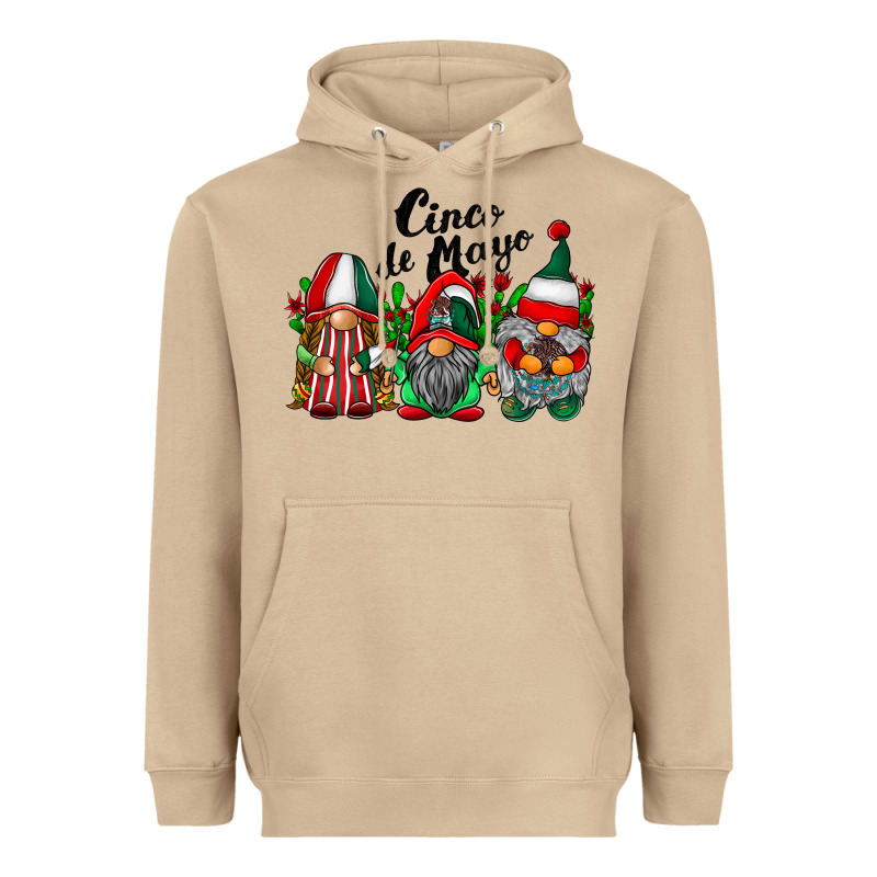 Cinco De Mayo Mexican Flag Gnomes Heavyweight Hoodie by RacoonDesign | Teevron