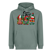 Sage cinco de mayo mexican flag gnomes Heavyweight Hoodie - RacoonDesign