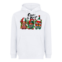 White cinco de mayo mexican flag gnomes Heavyweight Hoodie - RacoonDesign