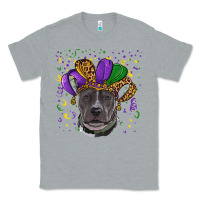 Heather Grey mardi gras pitbull Classic Tee - RanaPortraitStore