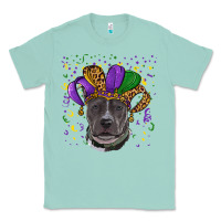 Seafoam mardi gras pitbull Classic Tee - RanaPortraitStore